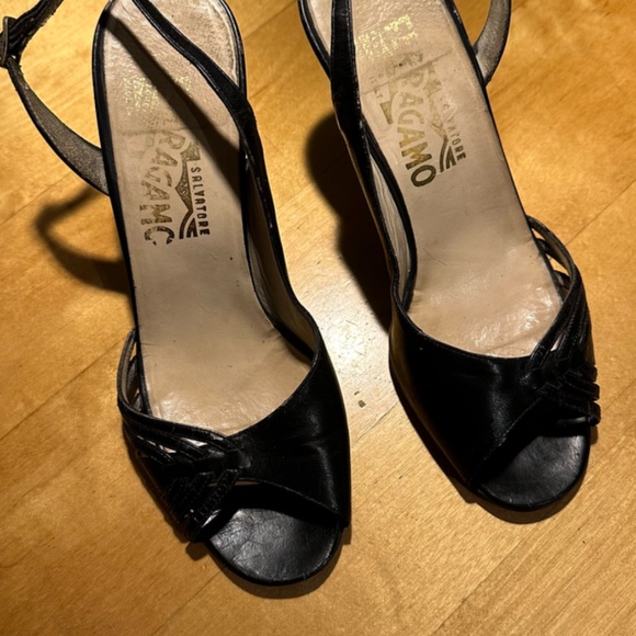Vintage Salvatore Ferragamo Slingback Sandals - Picture 2 of 5